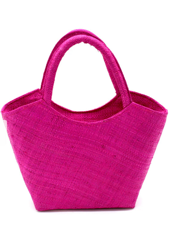 Madagascar Mini Clutch with Zipper - Fushia