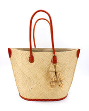 Madagascar Double Woven Tote -Natural