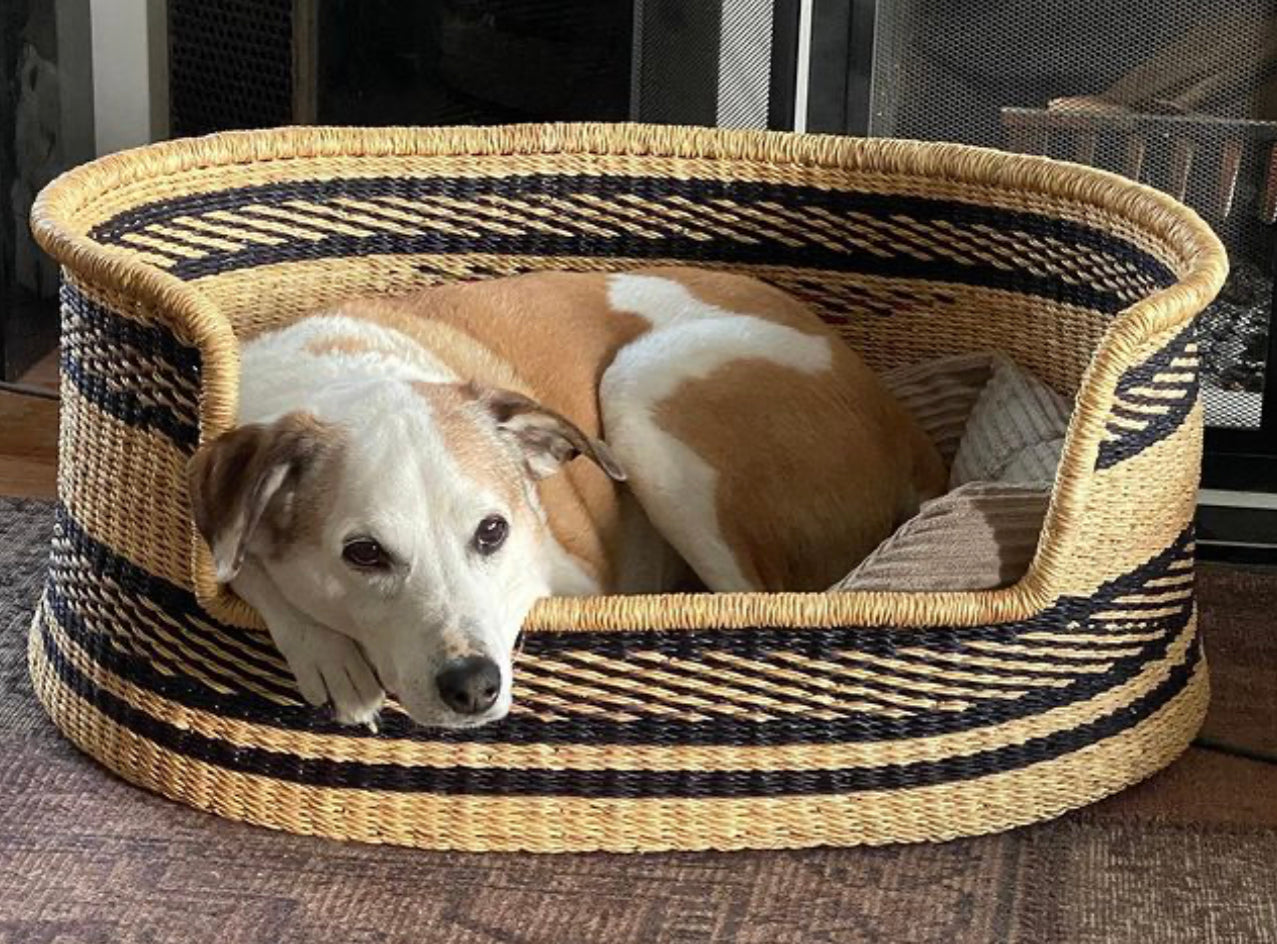 Handwoven Dog Bed | African Basket