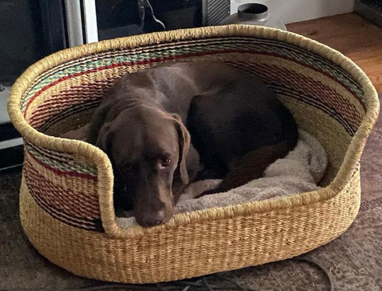 Handwoven Dog Bed | African Basket
