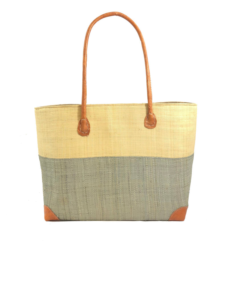 Madagascar Two Tone Tote - Gray