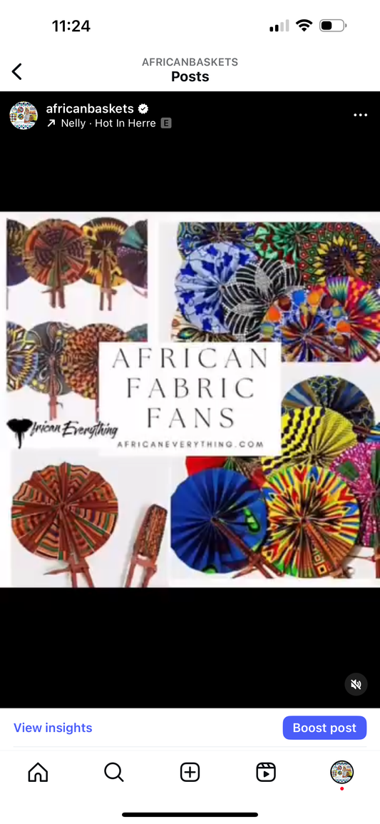 African Fabric Fans