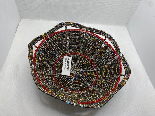 Kenyan Beaded Bowl - KBB6142118