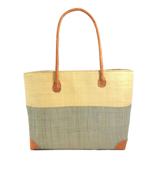Madagascar Two Tone Tote - Gray