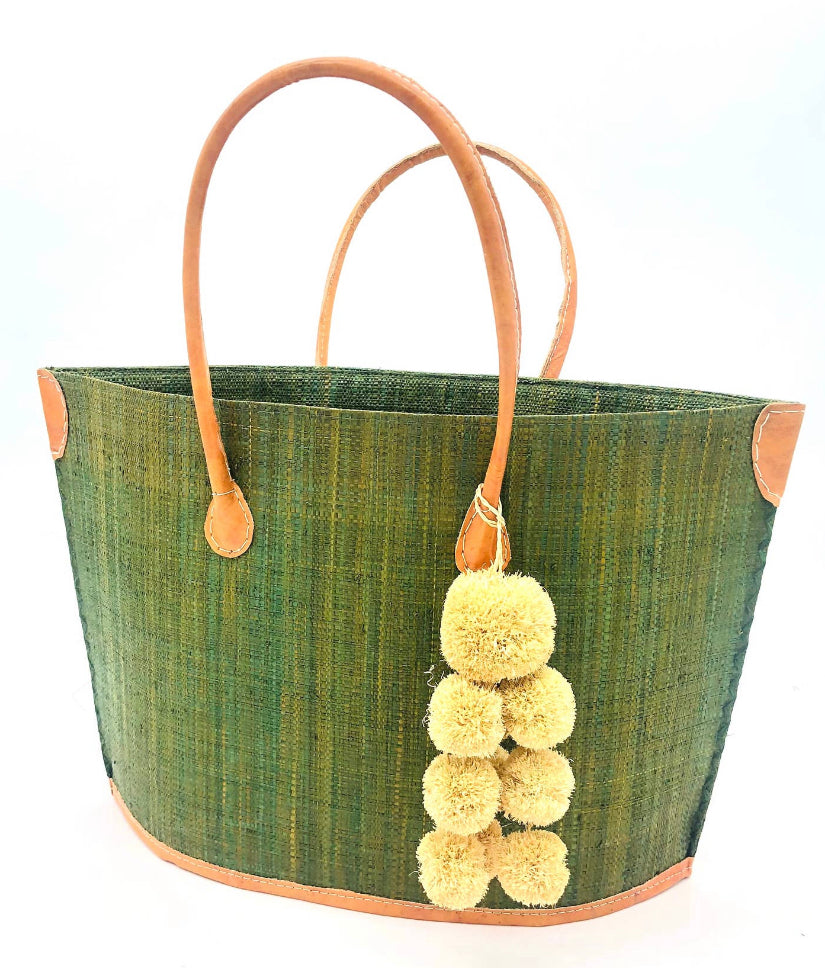 Madagascar Large Tote - Olive
