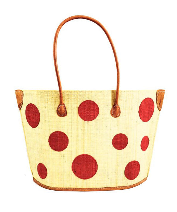 Madagascar Circle Tote - Red