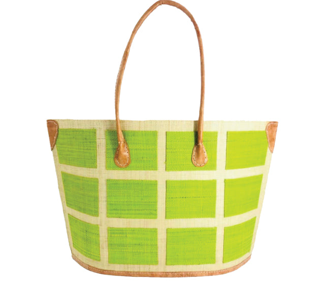 Madagascar Square Tote -Sky Blue
