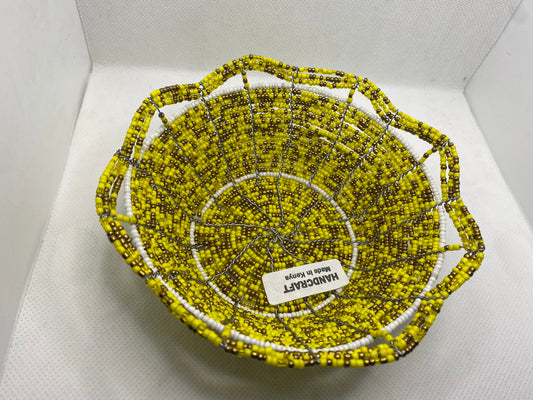 Kenyan Beaded Bowl - KBB6141718