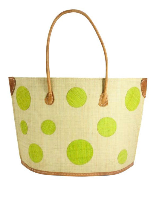 Madagascar Circle Tote - Lime