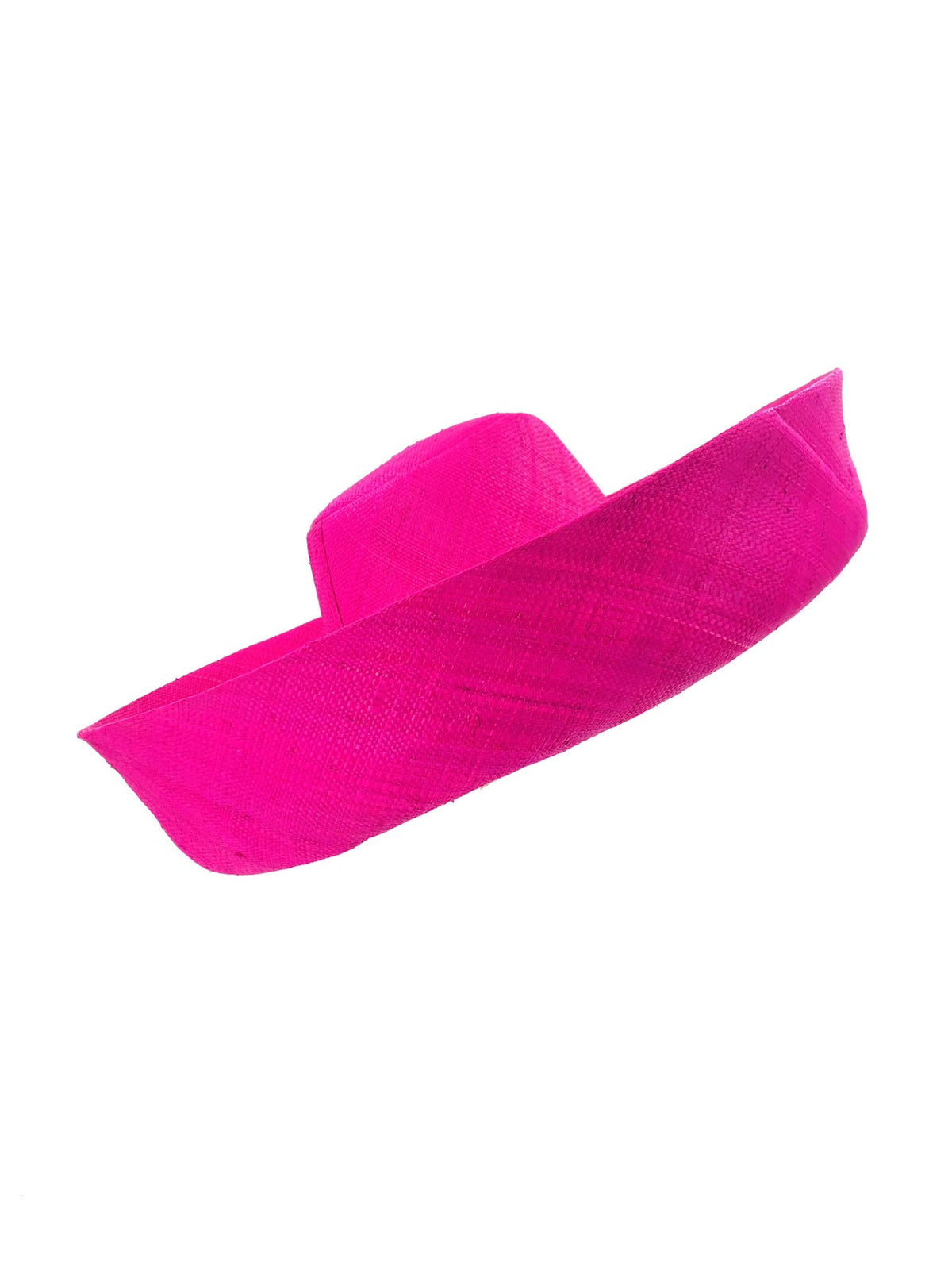 Madagascar Palm Leaf Hat -Fushia