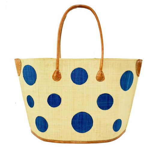Madagascar Circle Tote - Blue