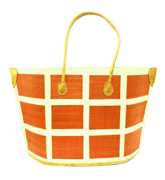 Madagascar Square Tote - Orange